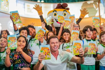 Júnior Rostirola conquista o público infantil na Bienal do Livro do Rio com lançamentos cheios de aventura, fé e diversão