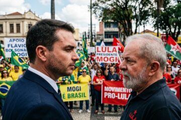 Mogi das Cruzes se mobiliza com manifestações a favor de Flávio e Lula nesta sexta-feira