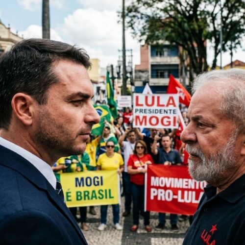 Mogi das Cruzes se mobiliza com manifestações a favor de Flávio e Lula nesta sexta-feira
